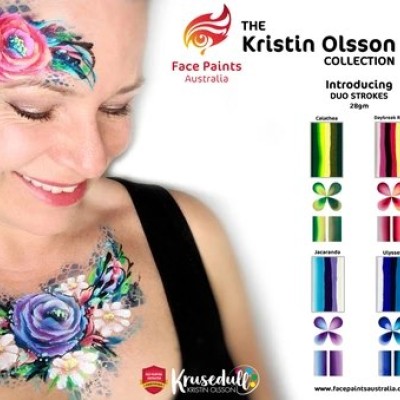 Face Paints Australia Duo Stroke Kristin Olsson - Calathea Face Paints Australia Duo Stroke Kristin Olsson - Calathea